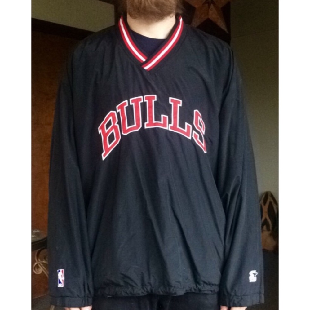 Vintage Starter Chicago Bulls Reversible Pullover
